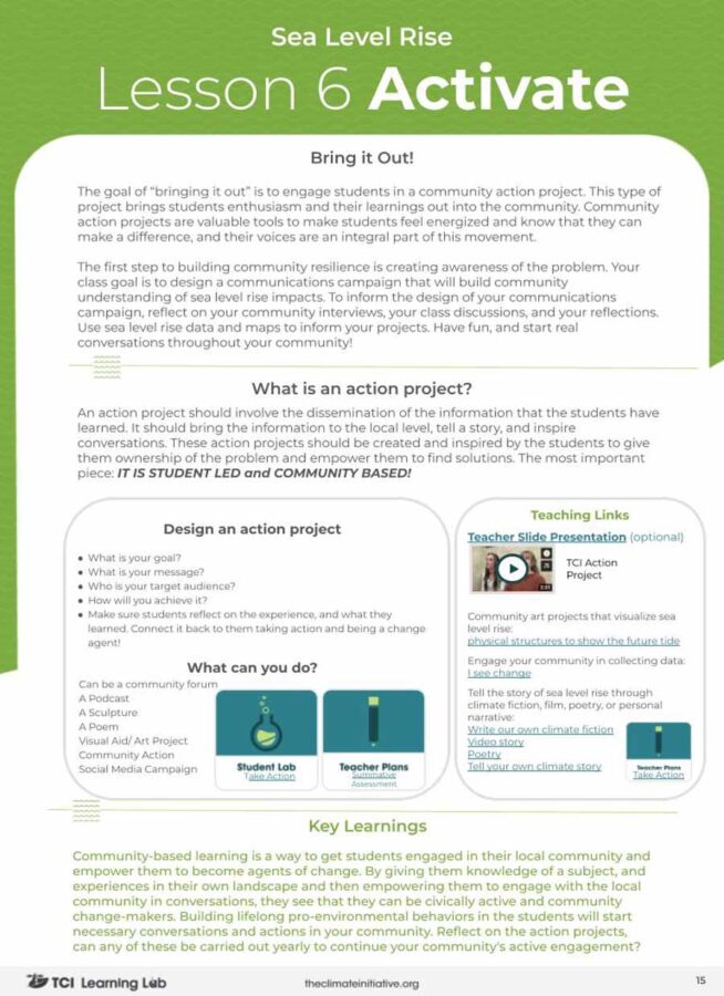 Sea Level Rise Learning lab Preview